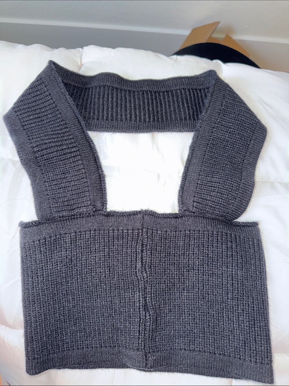 Black Knit Women’s Sweater tube top